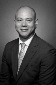 Mortgage Loan Advisor, Clayton Murray in black and white