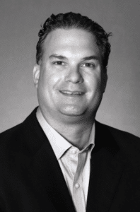 Mortgage Loan Advisor, Troy Bielicki in black and white