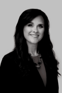 Mortgage Loan Advisor, Angela Lyles in black and white